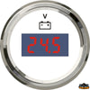 Digital voltmeter outer diameter 59 mm black color - Black colour - Scala 9/32V - Dimensions mm ext.59-int.52-H45 - Volts12/24 [L3280121]