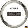 Digital hour meter outer diameter 59 mm black color - Black colour - Scale 0-99999H - Dimensions mm ext.59-int.52-H45 - Volts12/24 [L3280630]