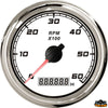 Universal tachometer with hour meter outer diameter 96 mm black color - Black colour - Scale 0-6000RPM - Dimensions mm ext.96-int.85-H55 - Volts12/24 [L3280602]