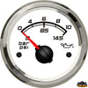 Oil pressure indIcator outer diameter 59 mm white color - White colour - Scale 0-10 bar - Dimensions mm ext.59-int.52-H45 - Volts12/24 [L3274653]