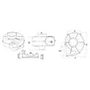 Centrifugal extractor with bracket 24 V 11 A