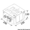 Drain kit for RULE shower 24 V