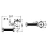 Europump 90° bulkhead pump fish tank aeration