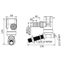 Europump Next Generation aerator pump 24V vertical