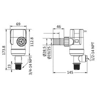 Europump Next Generation aerator pump 24V inside mounting