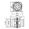 Hyperflow axial blower 7.6m3 24V