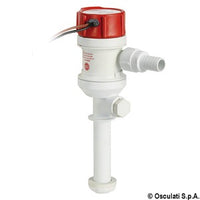 Rule tank aerator pump vertical outlet