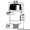 Rule tank aerator pump inside outlet