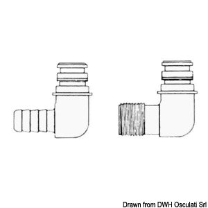 Spare fitting f. Flojet pumps 1/2" threaded