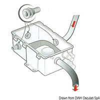 Waste water tank with Attwood pump 12 V 27 l/min