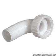 90° female hose adaptor 3/4" x 16 mm