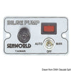 Manual panel switch for electric bilge pumps