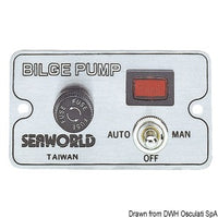 Manual panel switch for electric bilge pumps