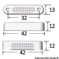 Attwood courtesy light horizontal blue 1 W