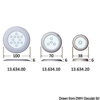 Attwood courtesy light horizontal blue 1 W