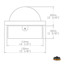 Flush mount compass C15-150 series black color - Black colour - Model C15 [L4515180]