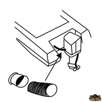 Cable protection kit grey length 1000 mm - Length 1000 mm - Fiberglass hole Ø 70 mm - Internal tube Ø 50 mm [L5350100]