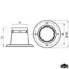 Bellow diameter 11 mm black color - Black colour - Input voltage [L5303080]