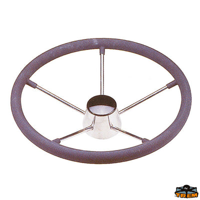 Rudder wheels in stainless steel with Polyurethane covering Trem L5173061