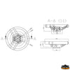 Steering wheel with Aisi 316
stainless steel spokes - Ø mm 350 - Crown color Black - Soft PU crown [L5180335]
