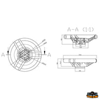 Steering wheel with Aisi 316
stainless steel spokes - Ø mm 350 - Crown color Black - Soft PU crown [L5180335]