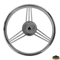 Aisi 316 stainless steel steering wheel  - Ø mm 350 - Crown color Aisi 316 - Crown in Aisi 316 [L5132073]