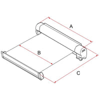 Fiamma F45s 300 Awning for VW T5/T6 & Transporter LWB (RHD Grey/Black)
