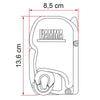 Fiamma F45S 260 PSA Deep Black Royal Grey (06759F01R)