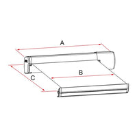 Fiamma F45 Eagle 450 Awning Polar White - Royal Grey (08590B01R)
