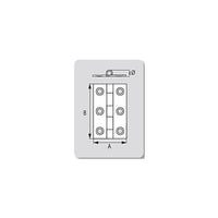 Polyamide hinges 107.5 x 40.5 mm (x2)