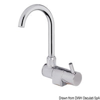 Slim swivelling tap cold water