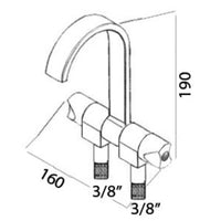 Style tap hot and cold water