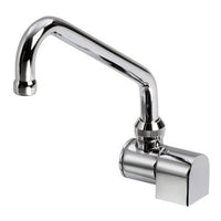 Folding spout with flow restrictor