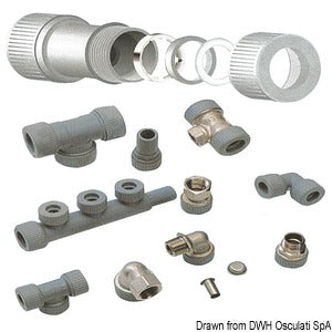 Hydrofix system female/female sleeve 22 mm