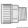 Hydrofix system brass joint 3/8" female/male 15 mm