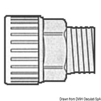 Hydrofix system brass joint 3/8" female/male 15 mm