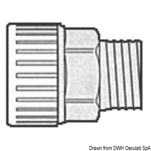 Hydrofix system brass joint 3/8" female/male 15 mm