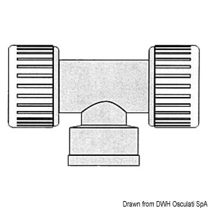 Hydrofix system brass T-joint 1/2"