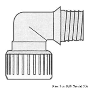 Hydrofix 1/2" brass elbow female/male