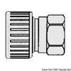 Hydrofix system brass joint 3/4" female/fem. 22 mm