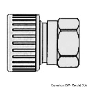 Hydrofix system brass joint 3/4" female/fem. 22 mm