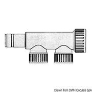 Hydrofix male/female manifold 2 derivations 22 mm