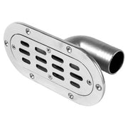 Oval cockpit drain