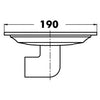 Oval cockpit drain
