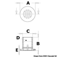 Cockpit drain 1"