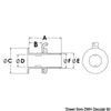 Cockpit drain w/hose connector 1" 1/4