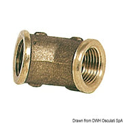 Brass 45° elbow 1/2" female/female
