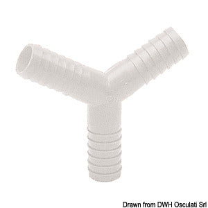 Nylon Y-fitting 16 mm