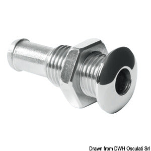 Mini skin fitting AISI 316 convex 1/4"