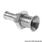 Mini skin fitting AISI 316 flush mount 1/4"